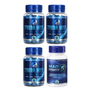 COMBO - VITALIDADE & EQUILÍBRIO (3 THERA MEN + 1 5 MAGNESIO VMS POWER)