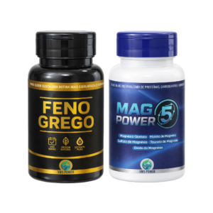 COMBO - VITALIDADE & EQUILÍBRIO (1 FENO GREGO VMS POWER + 1 5 MAGNESIO VMS POWER)