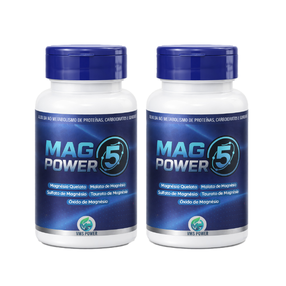 5 MAGNESIO VMS POWER - KIT 2 ITENS