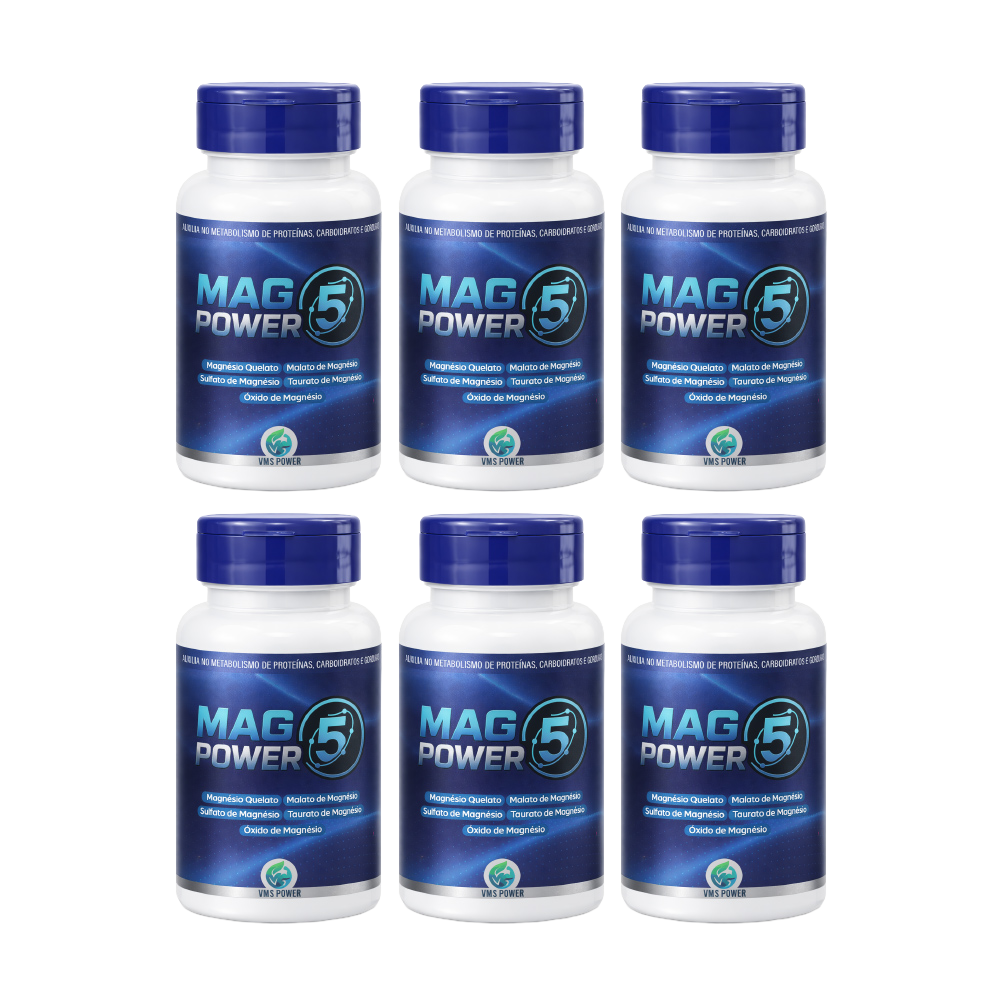 5 MAGNESIO VMS POWER - KIT 6 ITENS