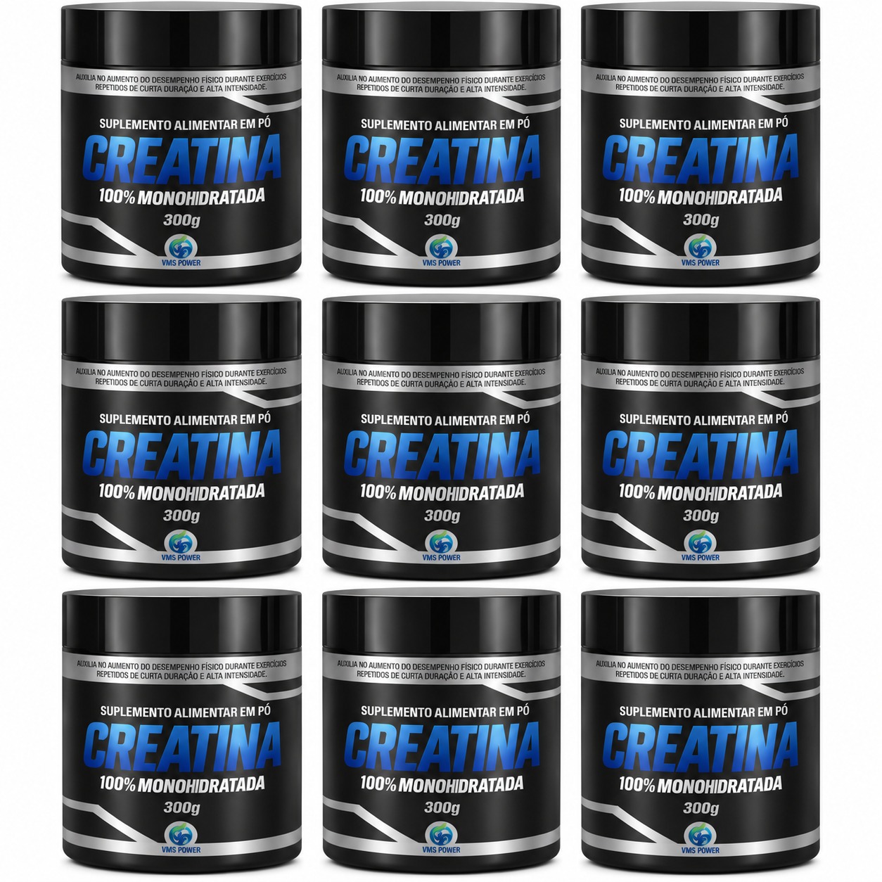 CREATINA VMS POWER - KIT 9 ITENS