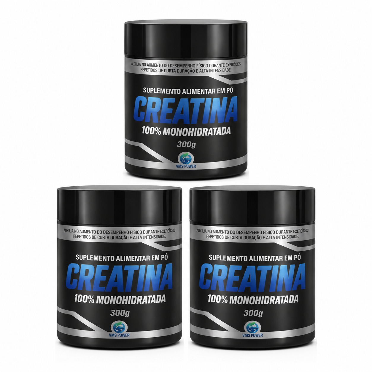 CREATINA VMS POWER - KIT 3 ITENS