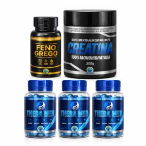 COMBO - CREATINA (1 CREATINA VMS POWER + 3 THERAMEN + 1 FENO GREGO VMS POWER)